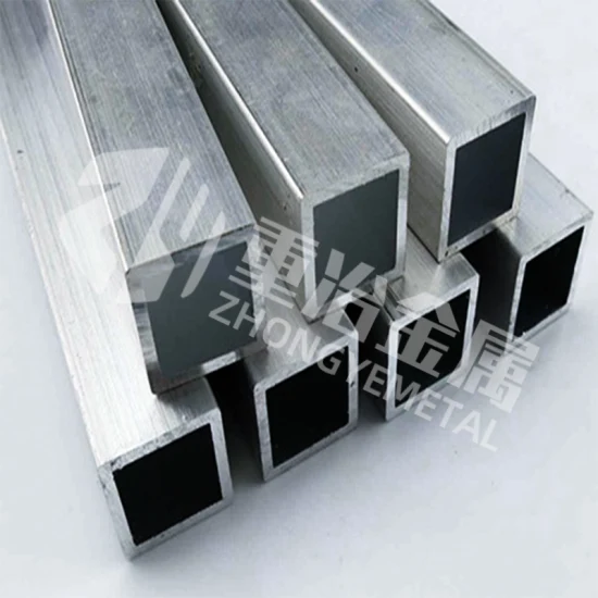 Plaque de cuivre de haute qualité/bobine en acier inoxydable/carte de couleur galvanisé/carbone/bande d'aluminium ASTM GB JIS EN ISO 6060 1070 1100 2A12 7075 Tube carré en aluminium